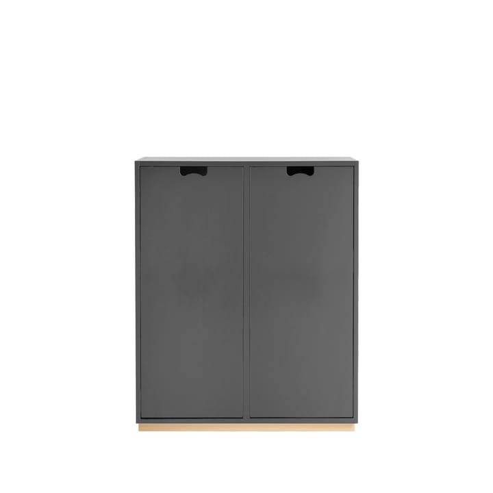 Armoire Snö E - storm grey, base en bouleau, portes opaques, dj.30 cm - Asplund