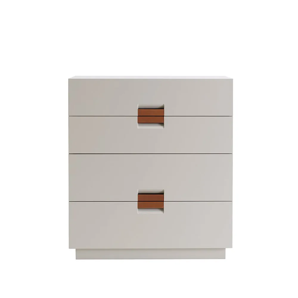 Commode Frame Medium, dark sand, cuir cognac Asplund