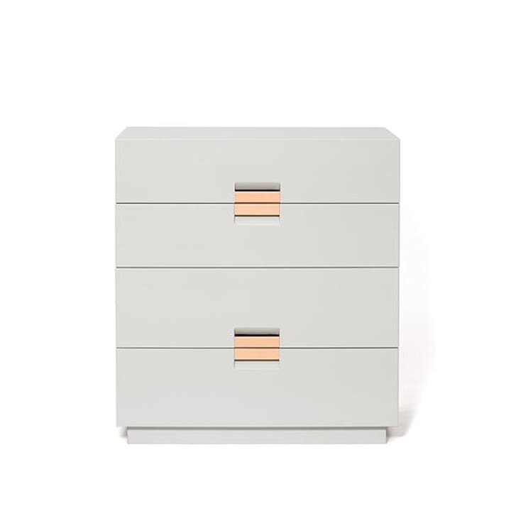 Commode Frame Medium, light grey, cuir natural Asplund