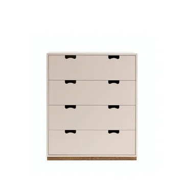 Commode Snö A - rose, support en chêne - Asplund