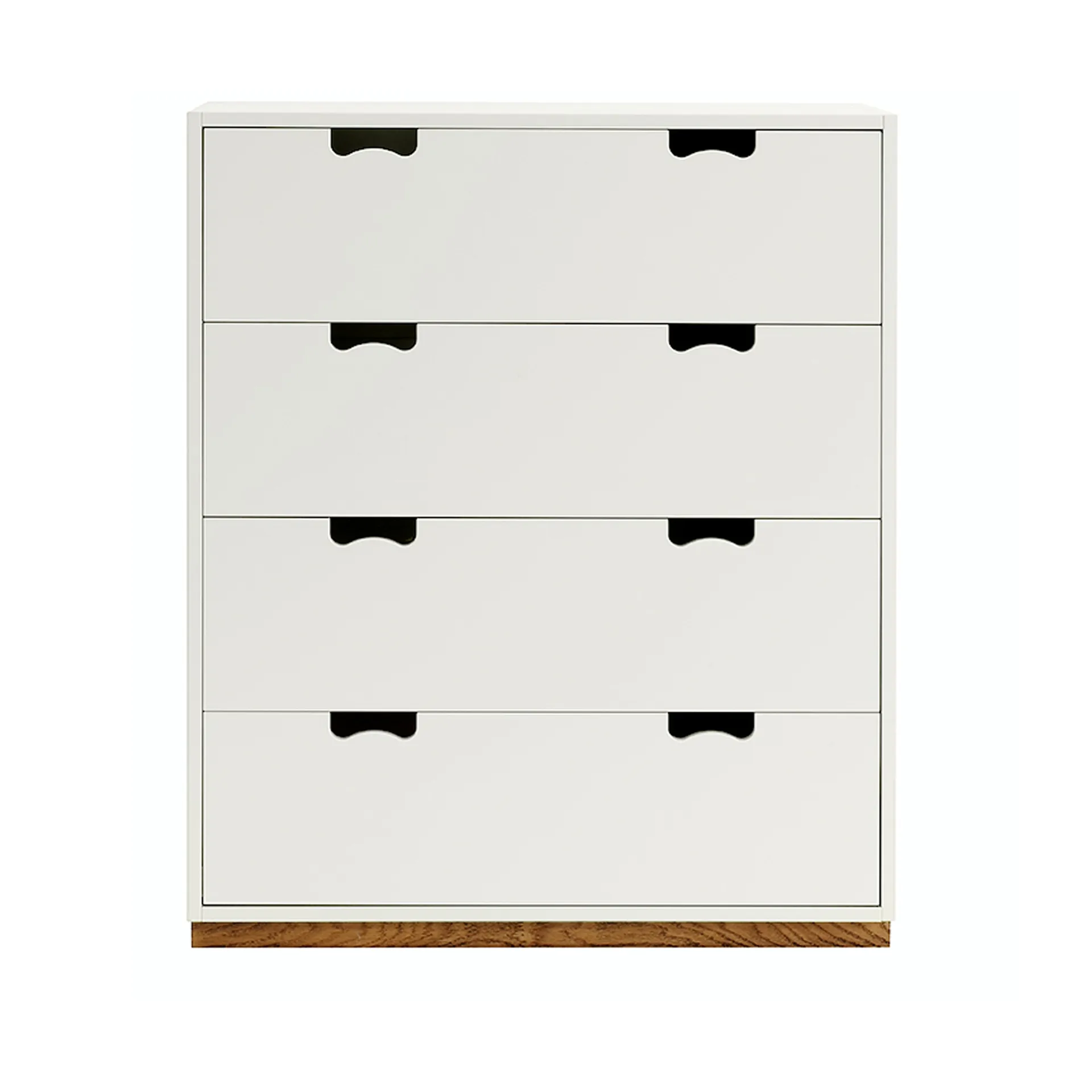 Commode Snö A, white, support en chêne Asplund