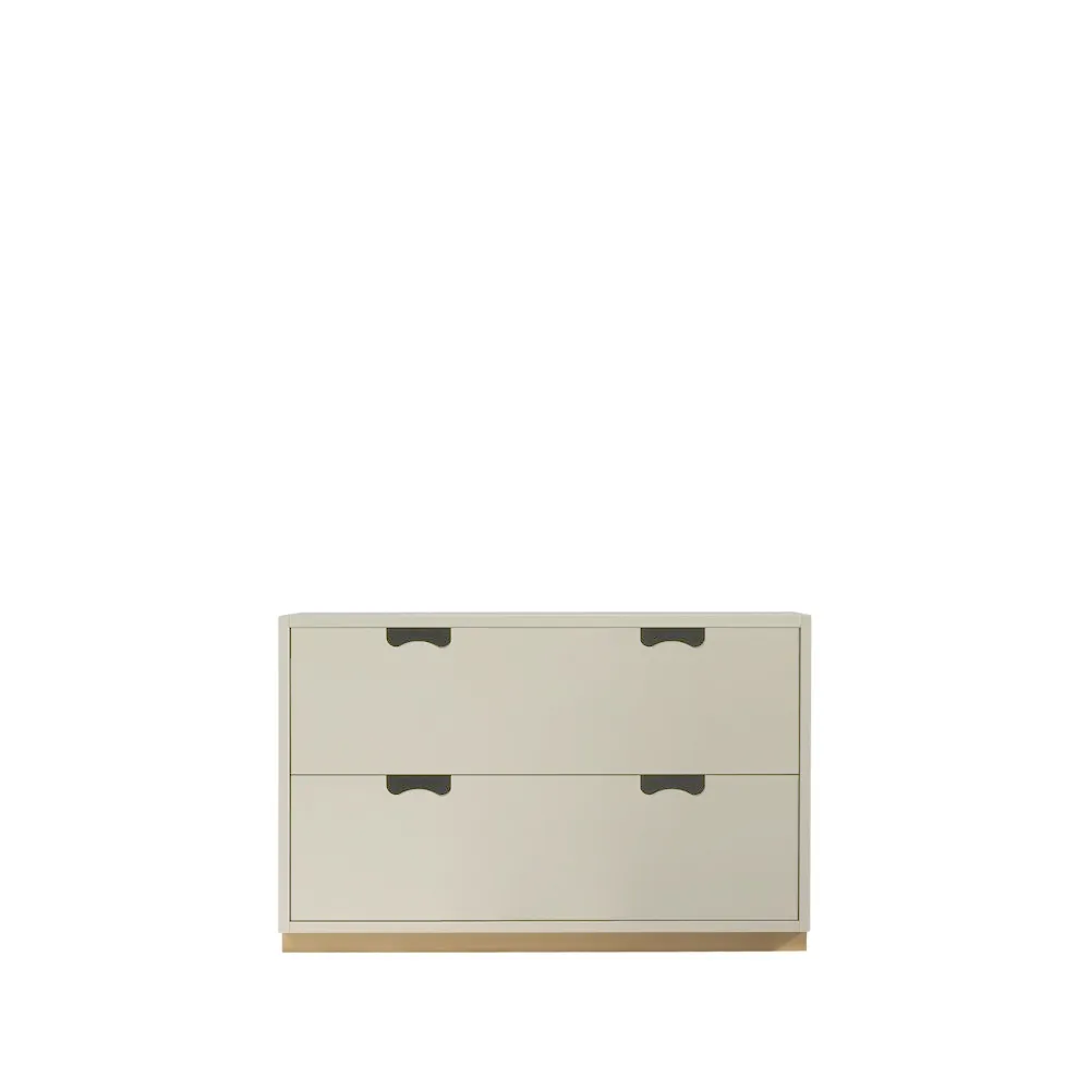 Commode Snö A2, dark sand, support en bouleau Asplund