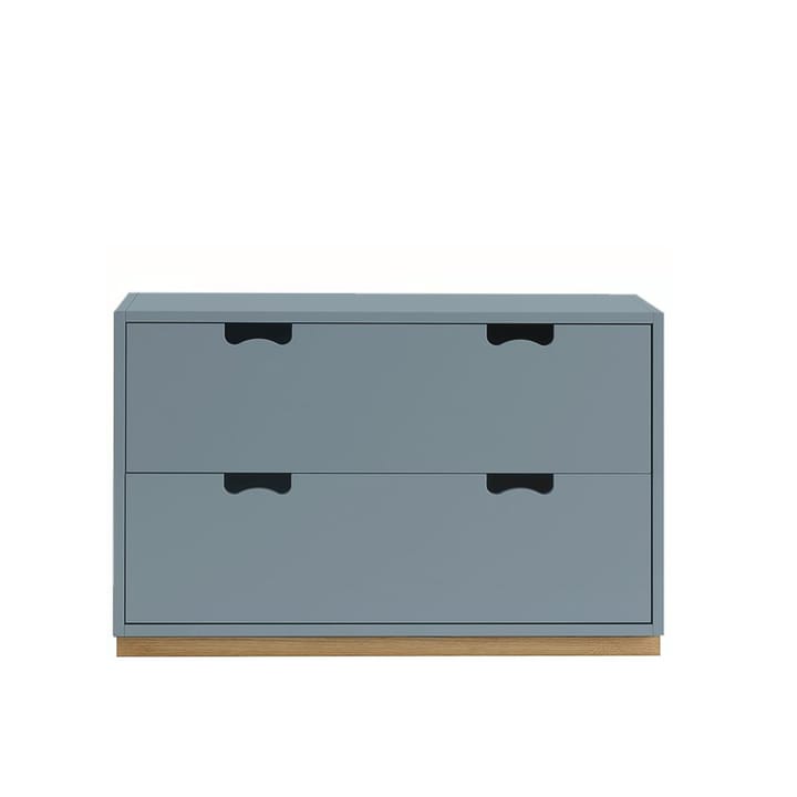 Commode Snö A2 - nordic blue, support en chêne - Asplund