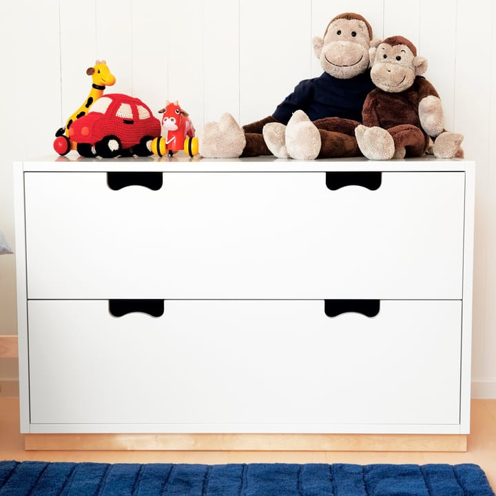 Commode Snö A2, rose, support en bouleau Asplund