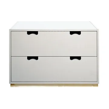 Commode Snö A2 - white, support en bouleau - Asplund