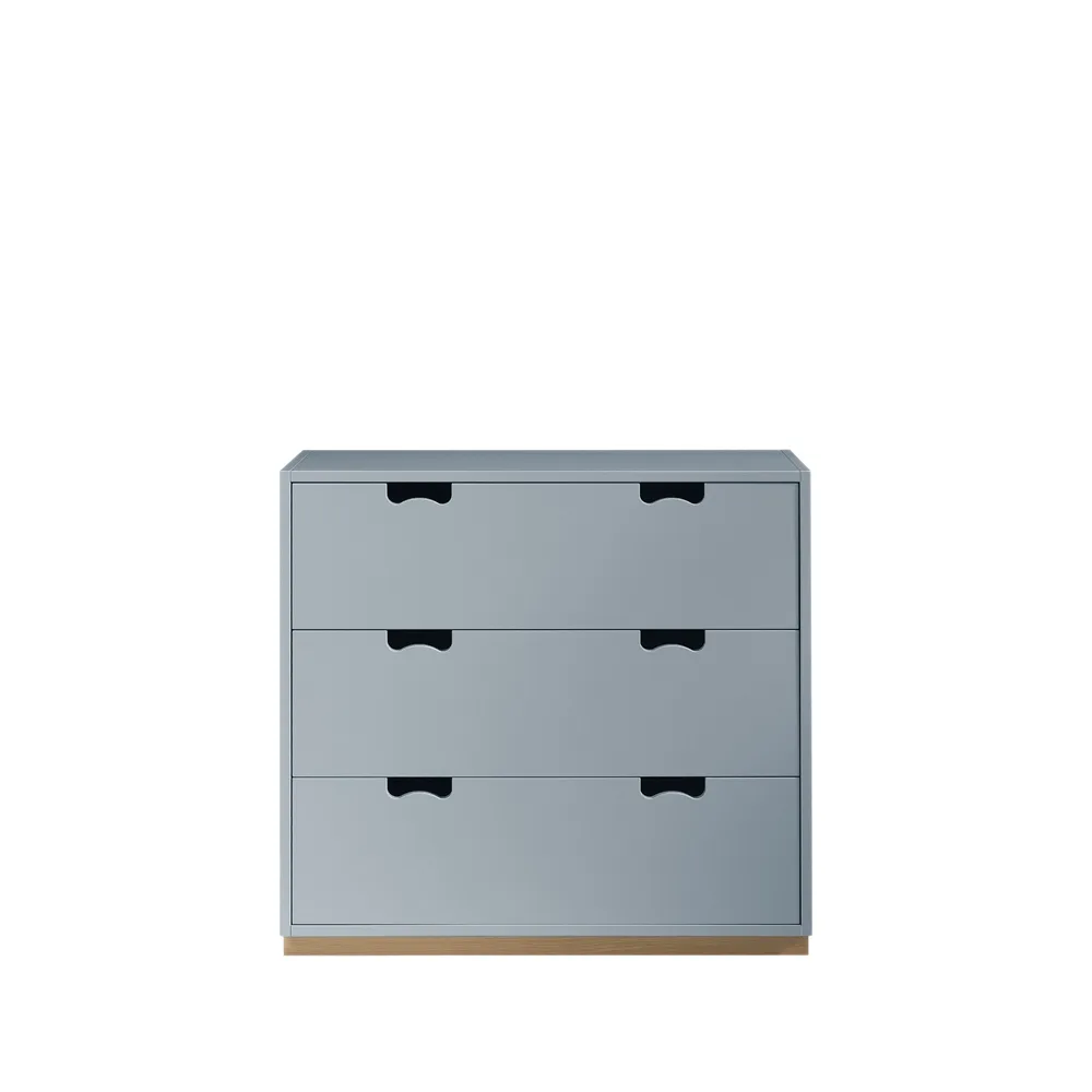 Commode Snö A3, nordic blue, support en bouleau Asplund