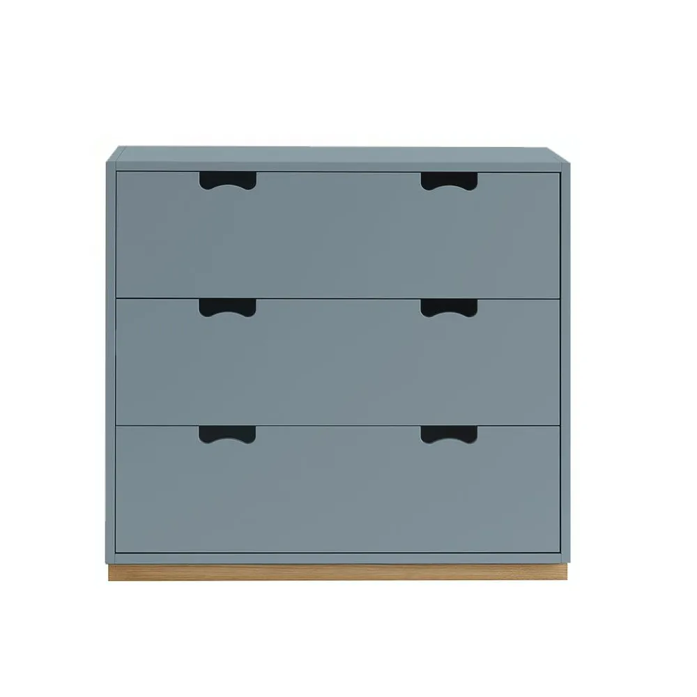 Commode Snö A3, nordic blue, support en chêne Asplund