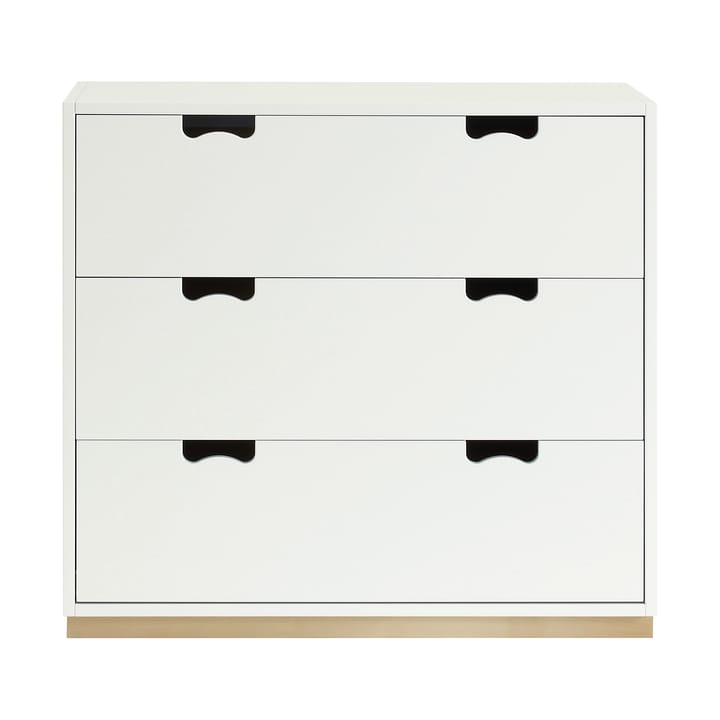 Commode Snö A3 - white, support en bouleau - Asplund