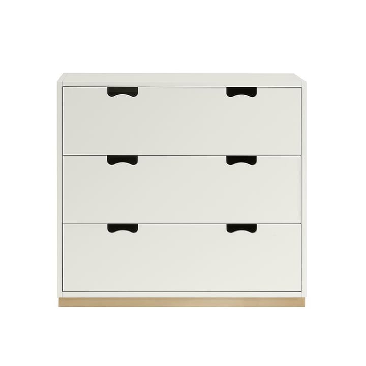 Commode Snö A3 - white, support en chêne - Asplund