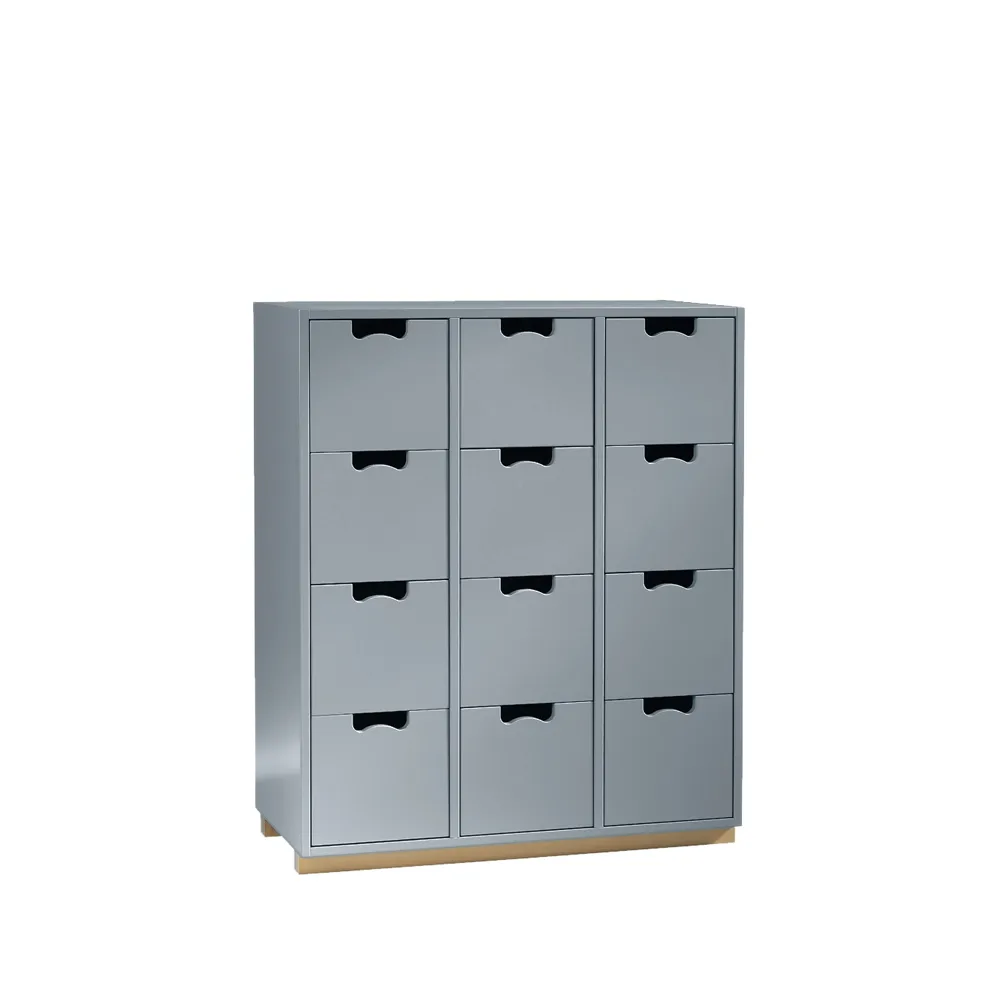 Commode Snö B, nordic blue, support en bouleau Asplund