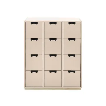 Commode Snö B - rose, support en bouleau - Asplund