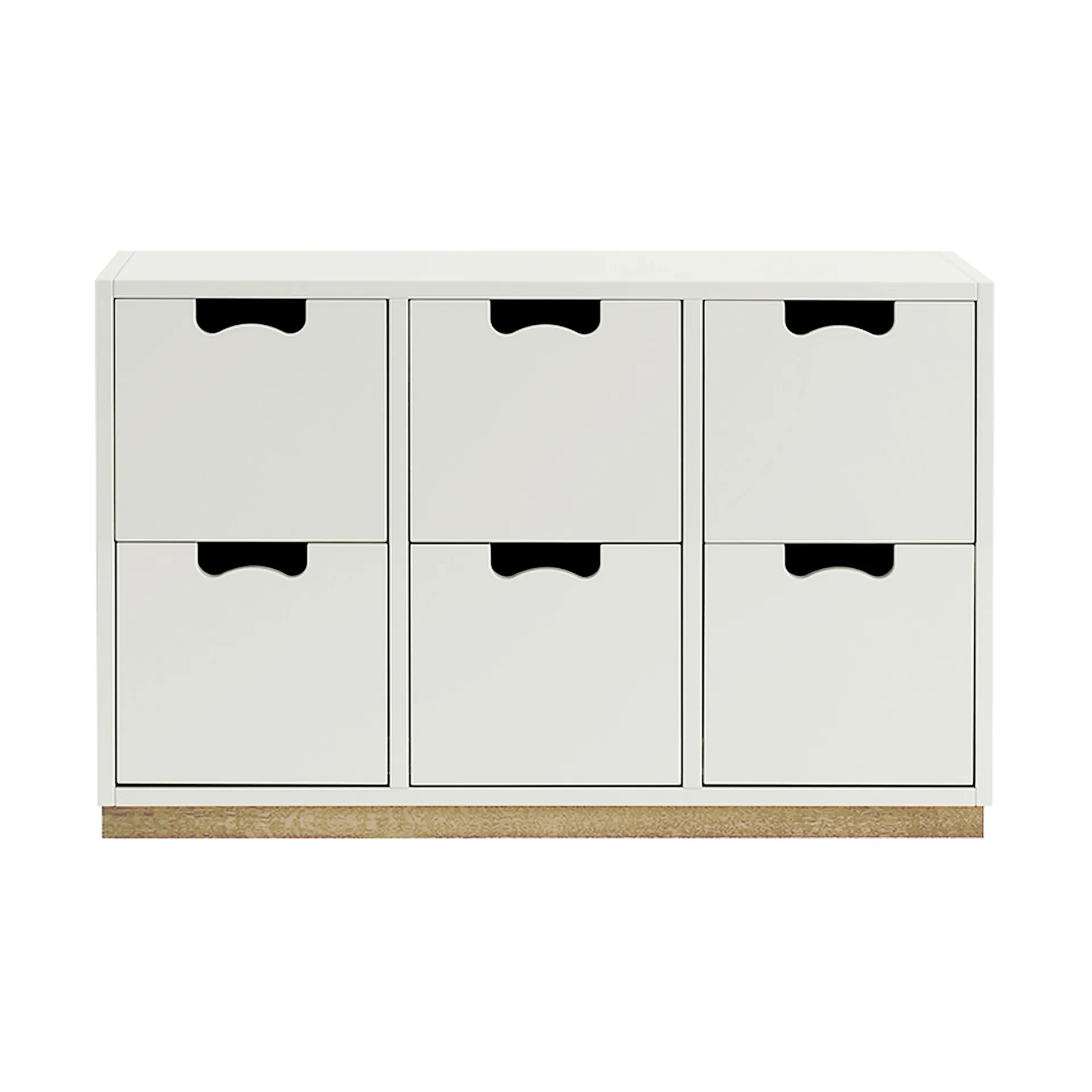Commode Snö B2, white, support en bouleau Asplund