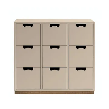 Commode Snö B3 - dark sand, support en chêne - Asplund