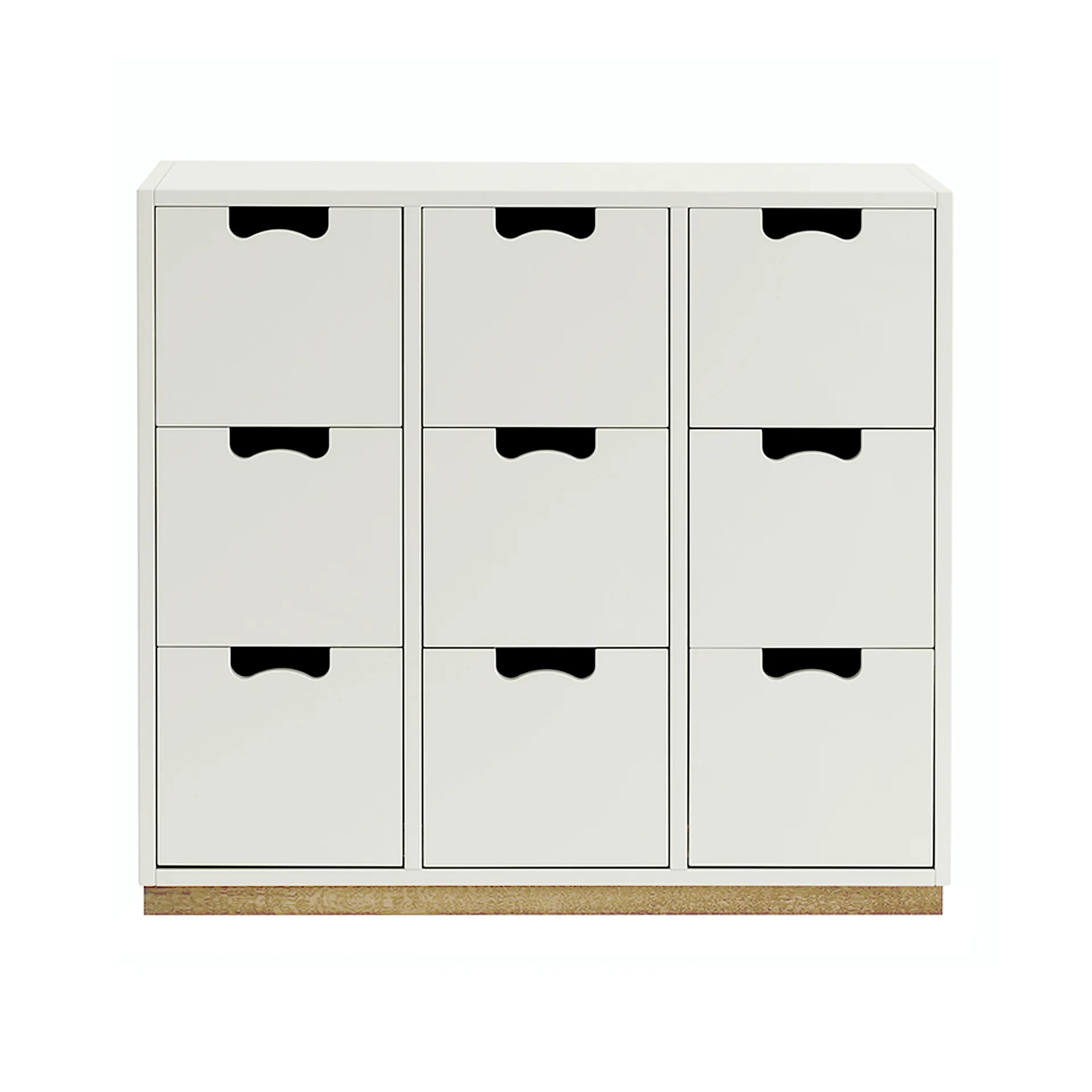 Commode Snö B3, white, support en bouleau Asplund