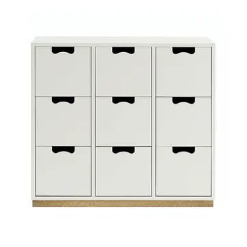 Commode Snö B3 - white, support en bouleau - Asplund