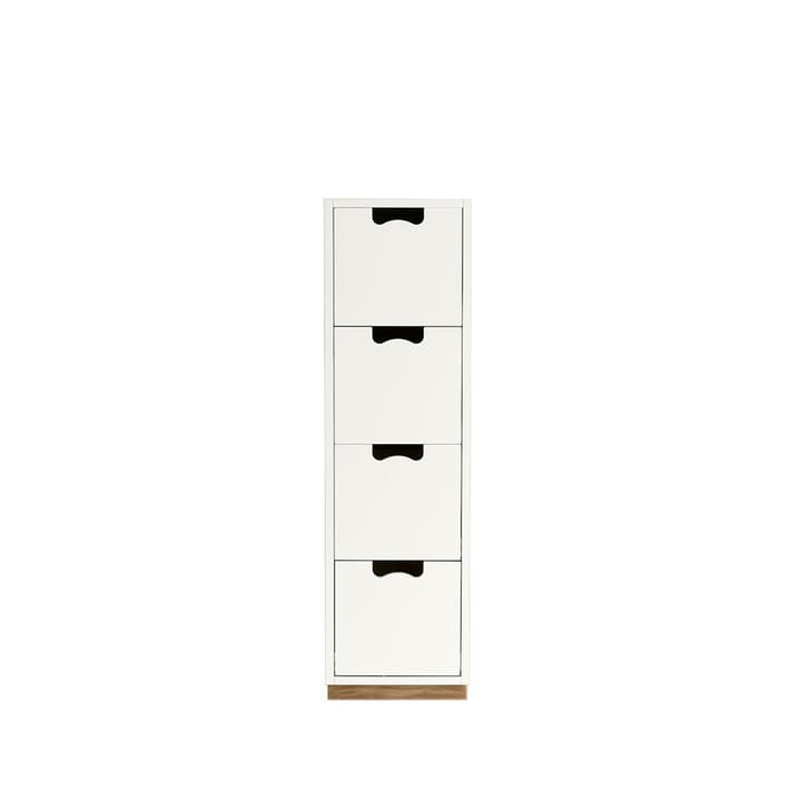 Commode Snö J4 - white, bas en chêne - Asplund