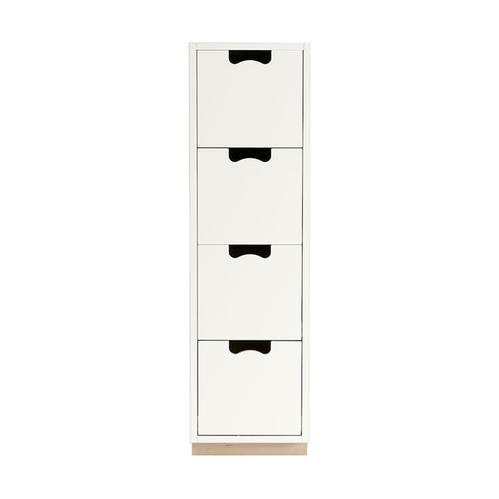 Commode Snö J4 - white, base en bouleau - Asplund