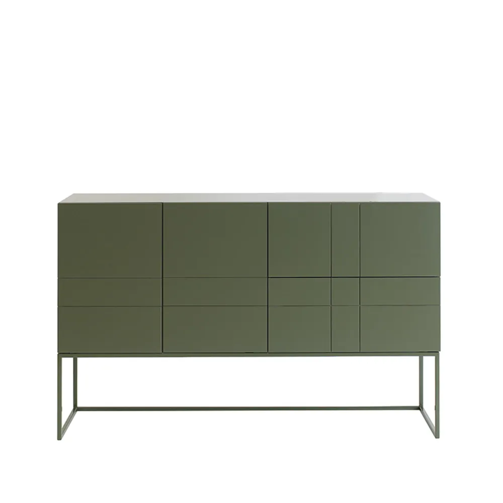 Kilt Light 137 table d'appoint, green khaki, 3 portes Asplund