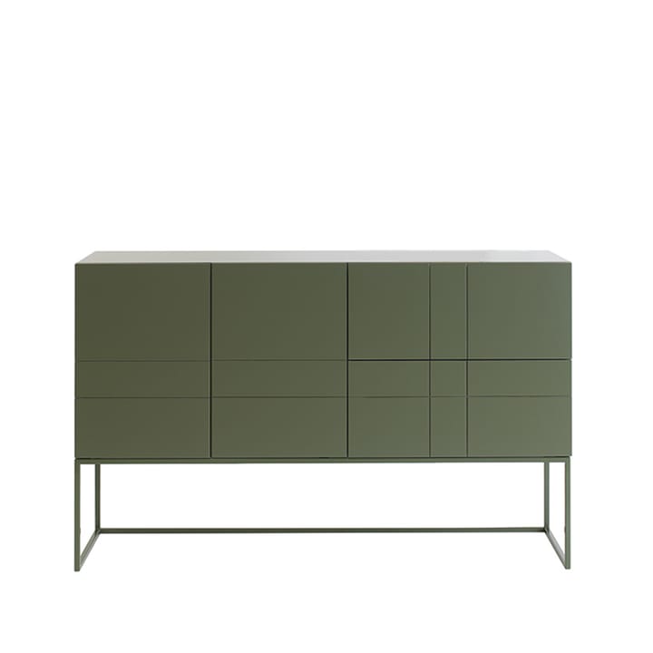 Kilt Light 137 table d'appoint - green khaki, 3 portes - Asplund