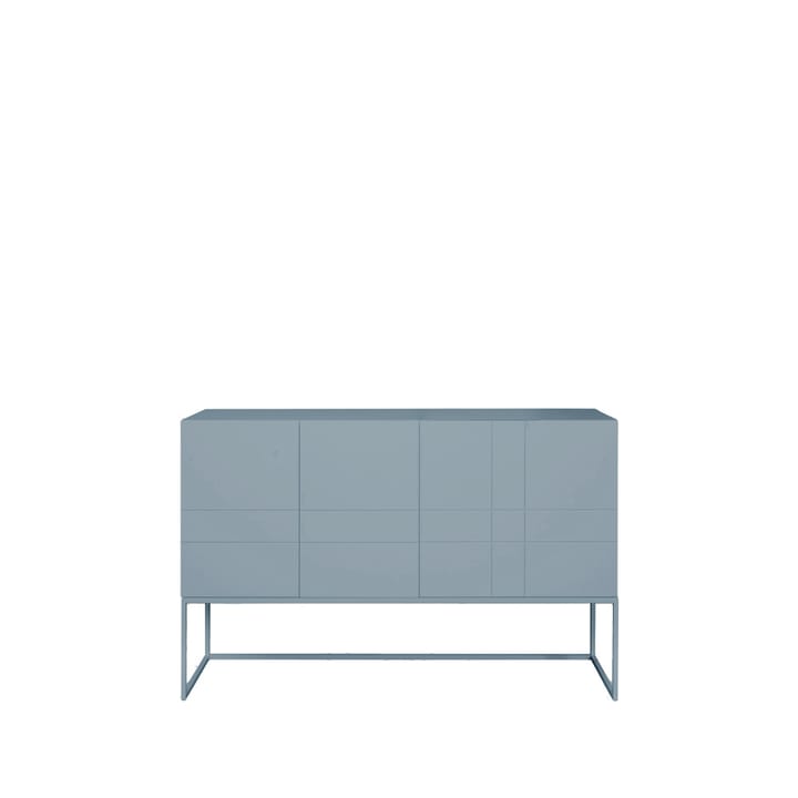 Kilt Light 137 table d'appoint - nordic blue, 2 portes, 2 tiroirs - Asplund