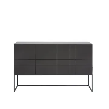 Kilt Light 137 table d'appoint - taupe, 3 portes - Asplund