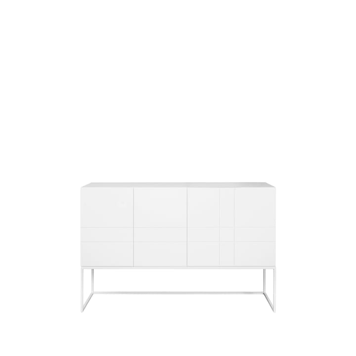 Kilt Light 137 table d'appoint - white, 3 portes - Asplund