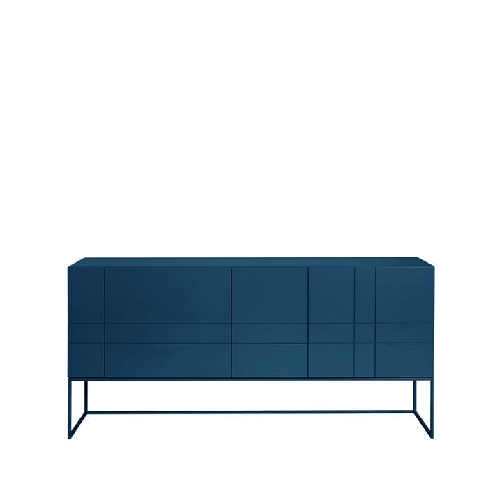 Kilt Light 180 table d'appoint - deep blue, 3 portes, 2 tiroirs - Asplund
