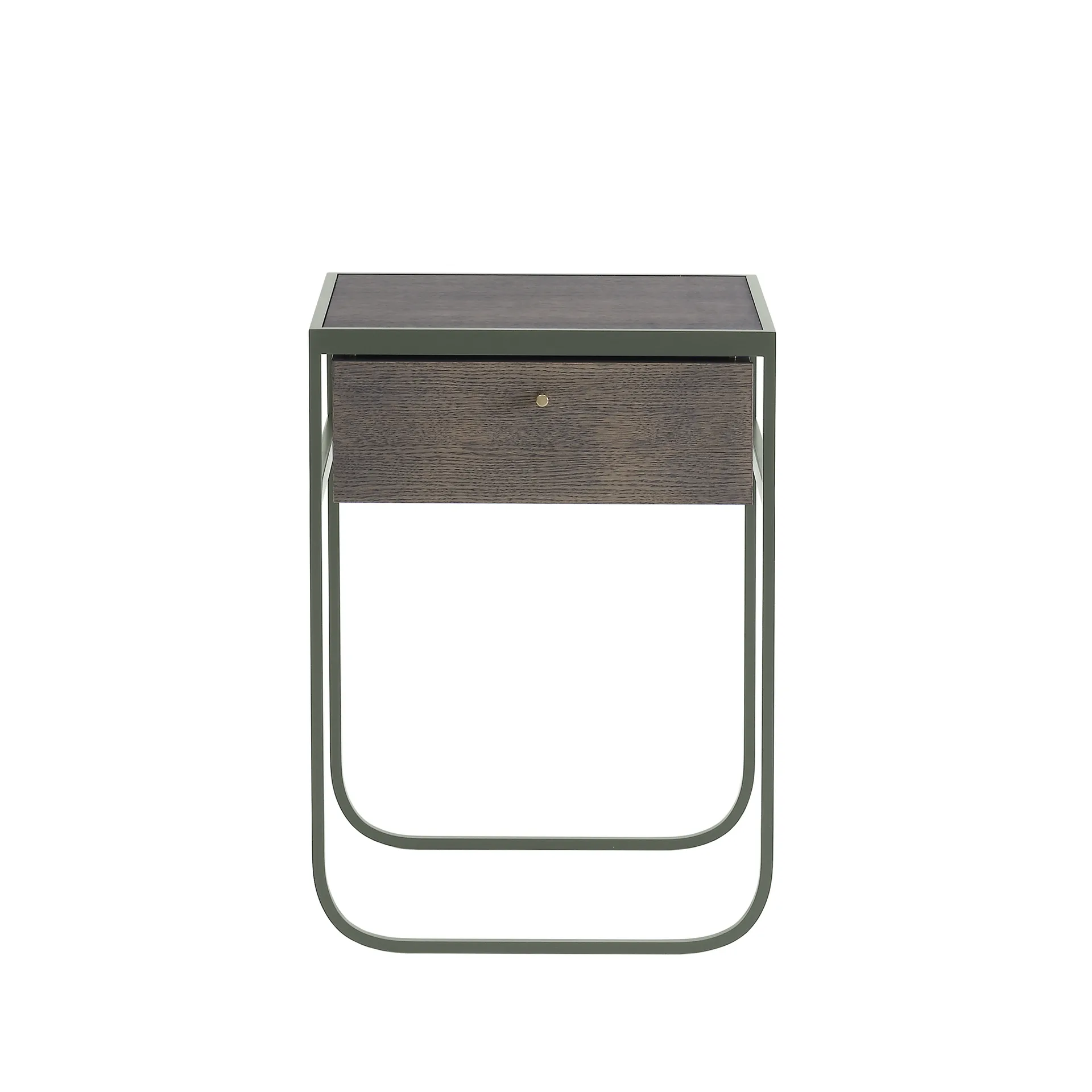 Nati Tati Drawer table de chevet, green khaki, chêne fumé Asplund
