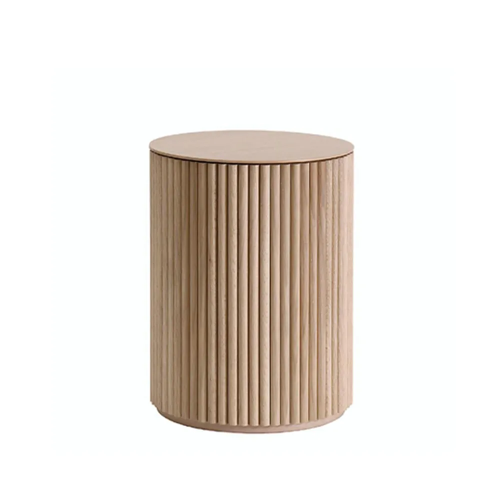 Petit Palais table d'appoint, chêne teinté blanc (p2), h55 Asplund