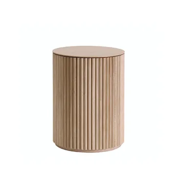 Petit Palais table d'appoint - chêne teinté blanc (p2), h55 - Asplund