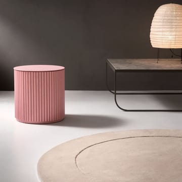 Petit Palais table d'appoint - dusty pink, h42, dessus en marbre carrara - Asplund