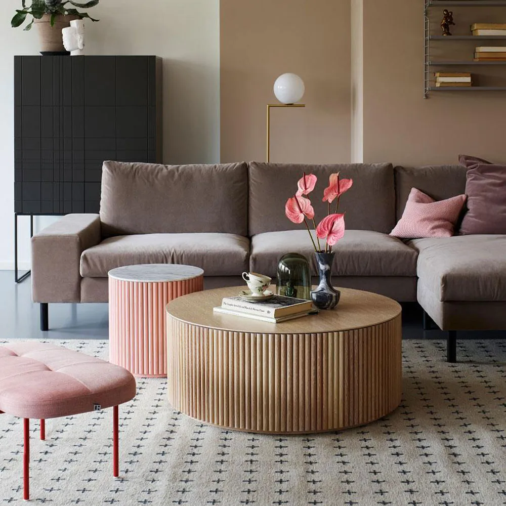 Petit Palais table d'appoint, dusty pink, h55 Asplund