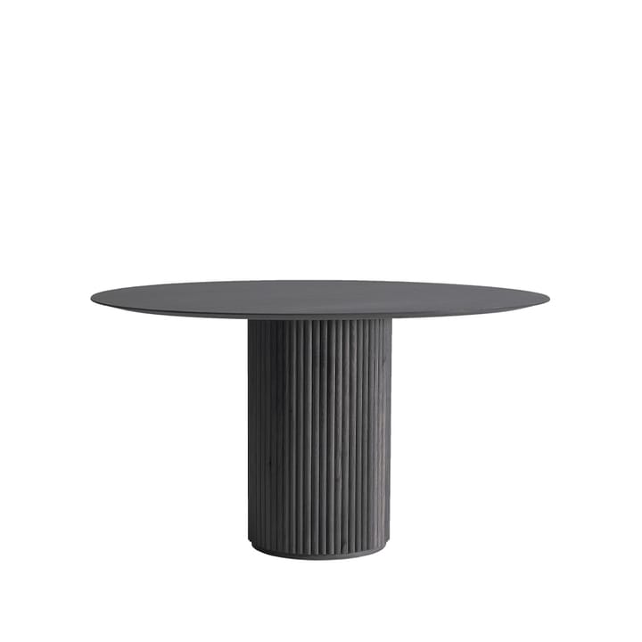 Table à manger Palais Royal - chêne teinté gris foncé, support chêne teinté gris foncé. - Asplund