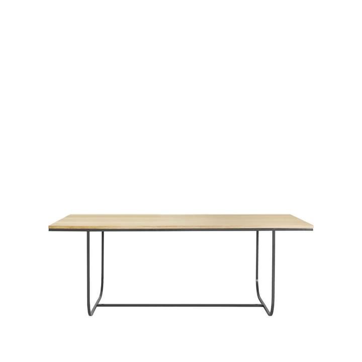 Table à manger Tati - chêne teinté blanc (p2), 200, support storm grey - Asplund