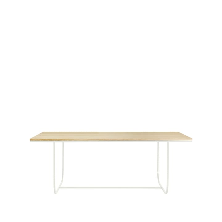 Table à manger Tati - chêne teinté blanc (p2), 200, support white - Asplund