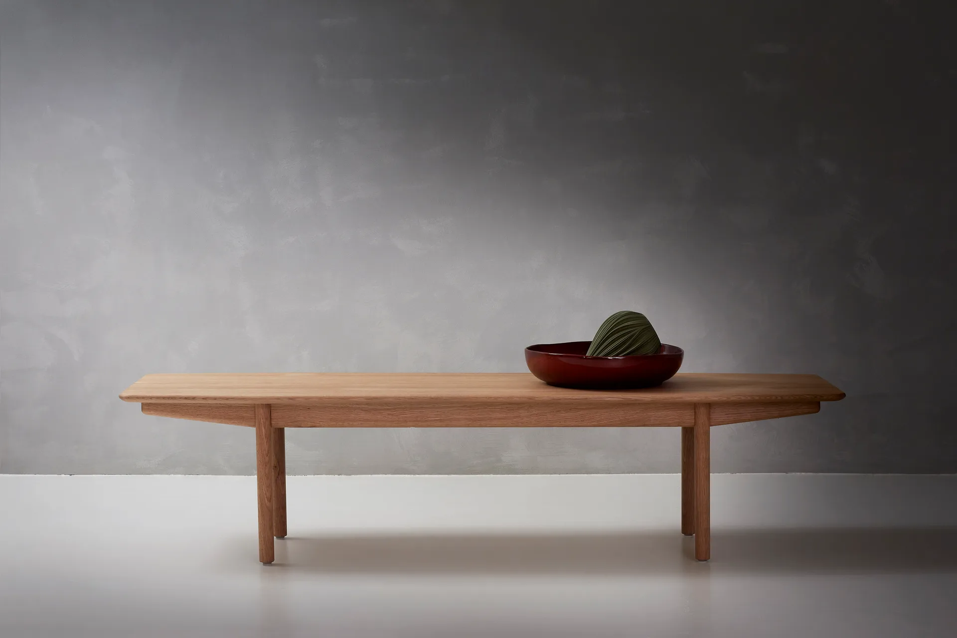 Table basse Lucca Lounge 50x160 cm, Natural oak Asplund