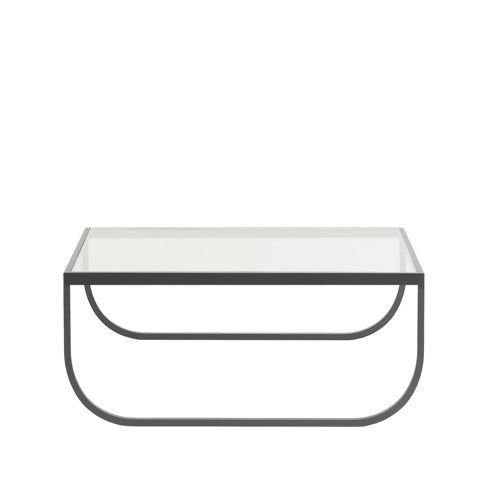 Asplund Table basse Tati High verre, storm grey | Design Scandinave | Table de salon | Transparent