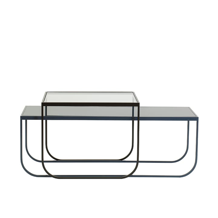 Table basse Tati Lounge Low - blanc marbre, support laqué blanc - Asplund