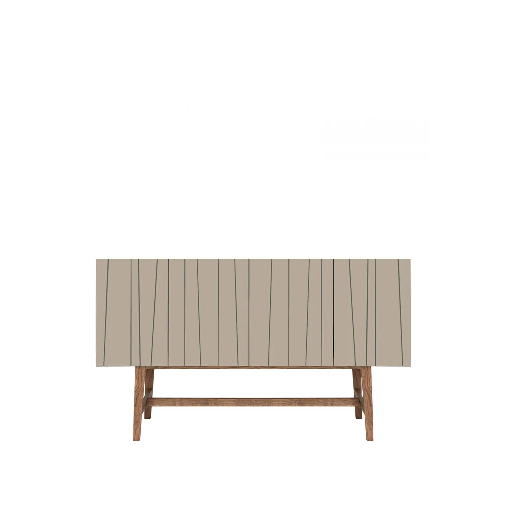 Table d'appoint Vass 60 180, Dark sand, dark smoked oak p6 support Asplund