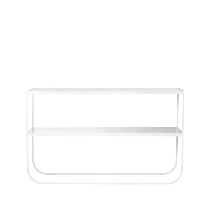 Tati Console 120 table d'appoint - blanc marbré, support blanc, 120 - Asplund