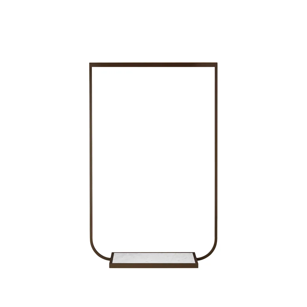 Tati porte-vêtements, bronze, small, marbre carrara Asplund
