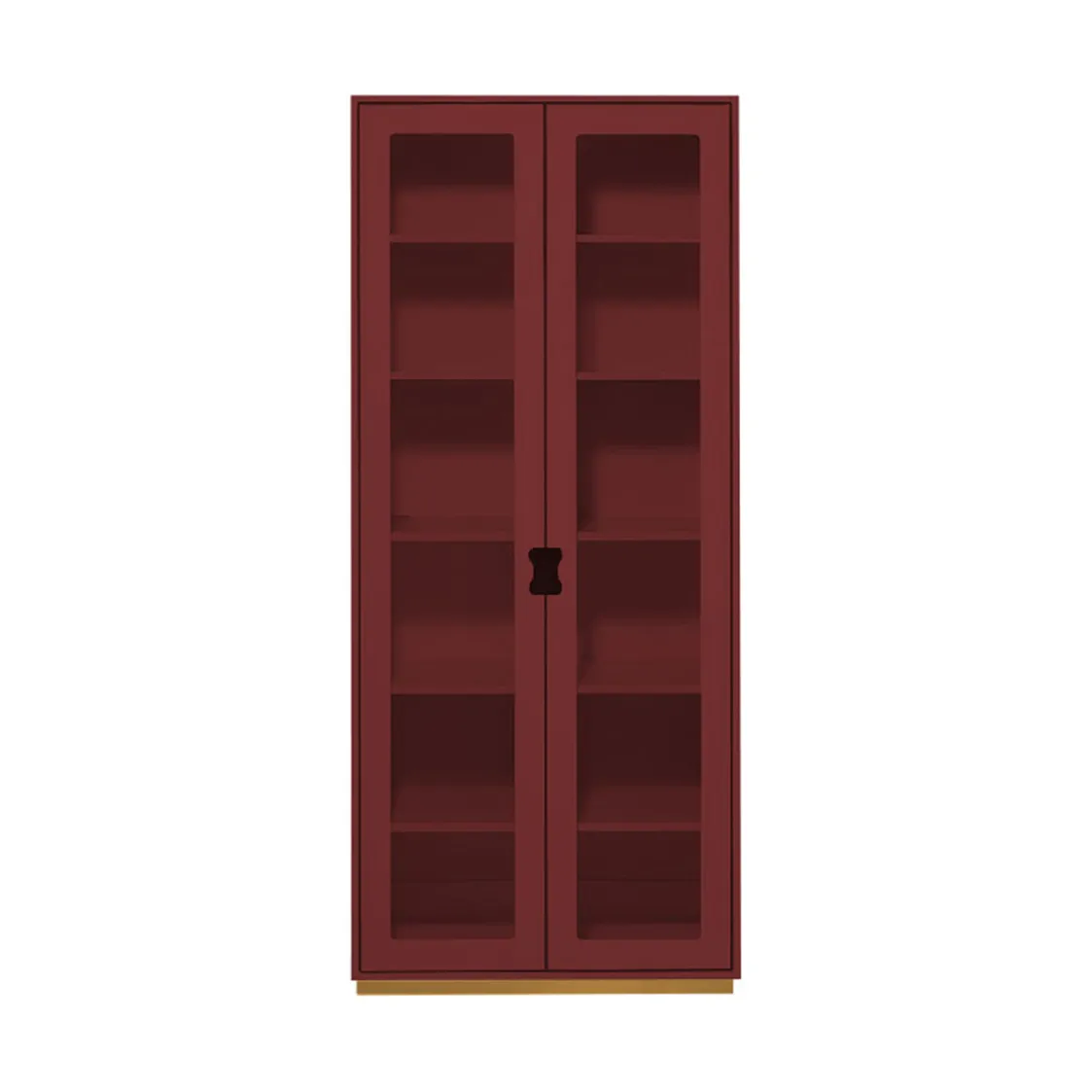Vitrine haute Snö F, Brown red, profondeur : 30 cm Asplund