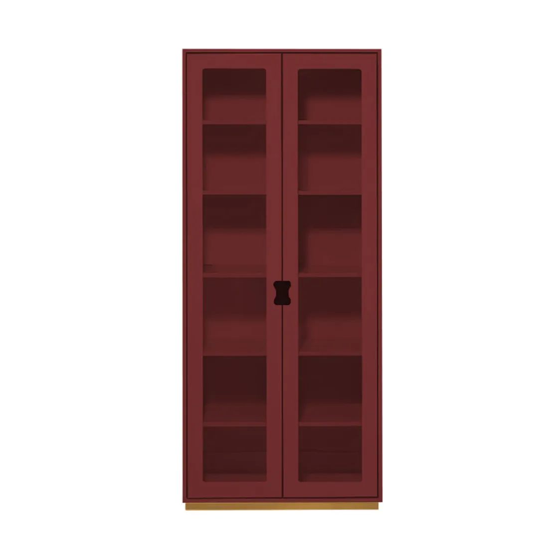 Vitrine haute Snö F, Brown red, profondeur : 42 cm Asplund