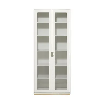 Vitrine haute Snö F - White, support en bouleau, dj.30 cm - Asplund