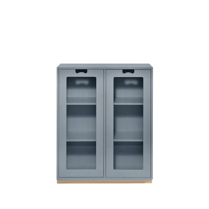 Vitrine Snö E - Nordic blue,support en bouleau, dj.42 cm - Asplund