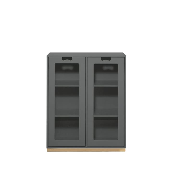 Vitrine Snö E - Storm grey, support en bouleau, dj.42 cm - Asplund