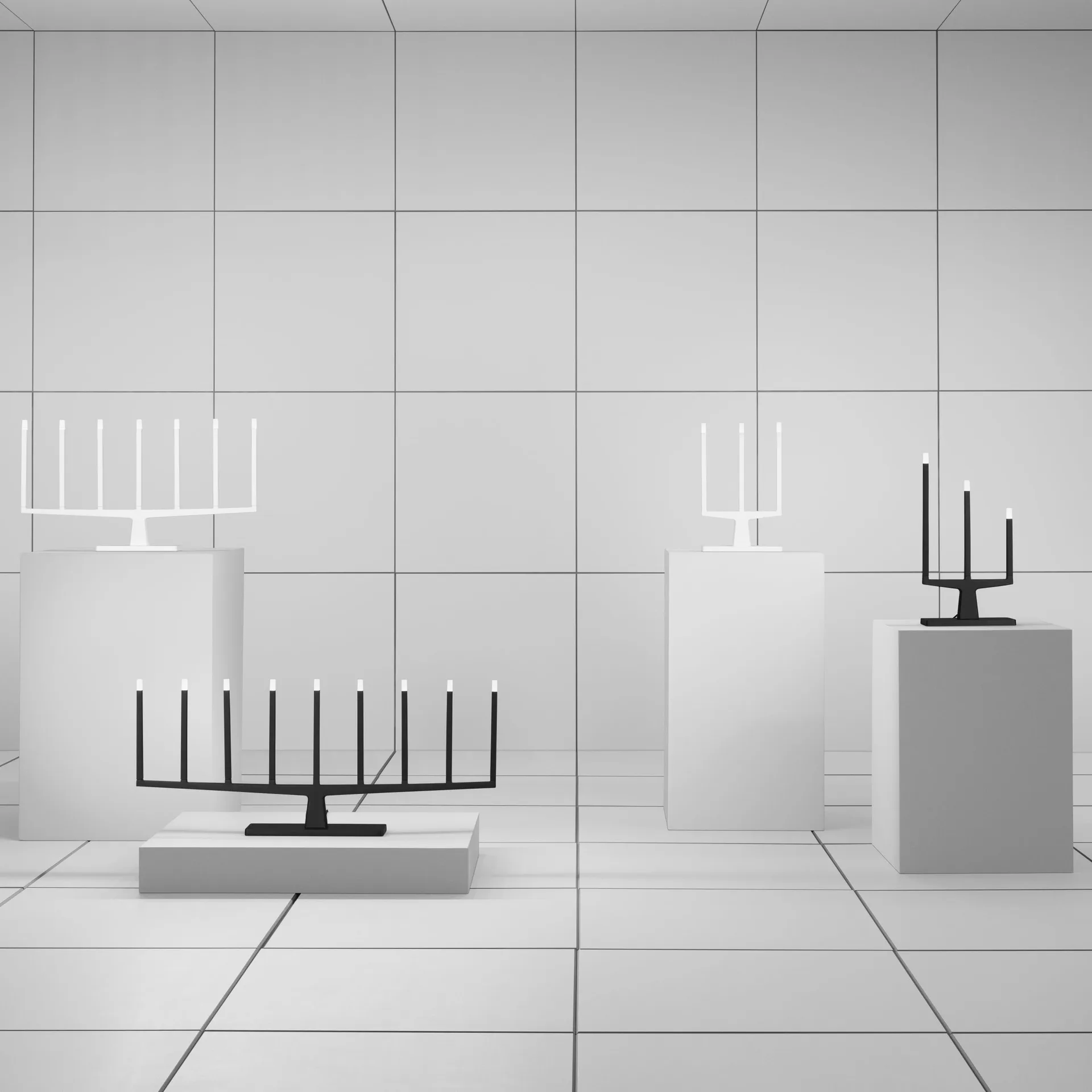 Adventure Bougeoir de l'avent à 3 bras, Blanc Ateljé Lyktan