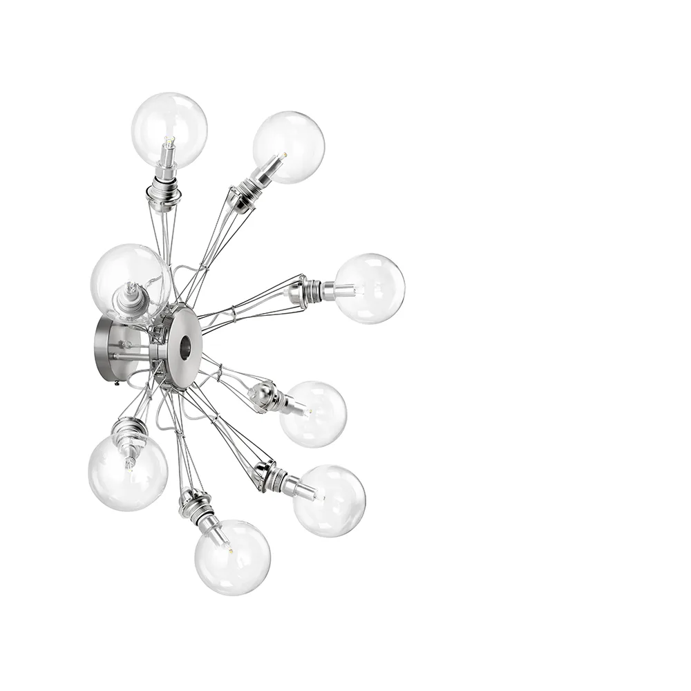 Applique Matrix, nickelé, 8 branches Ateljé Lyktan