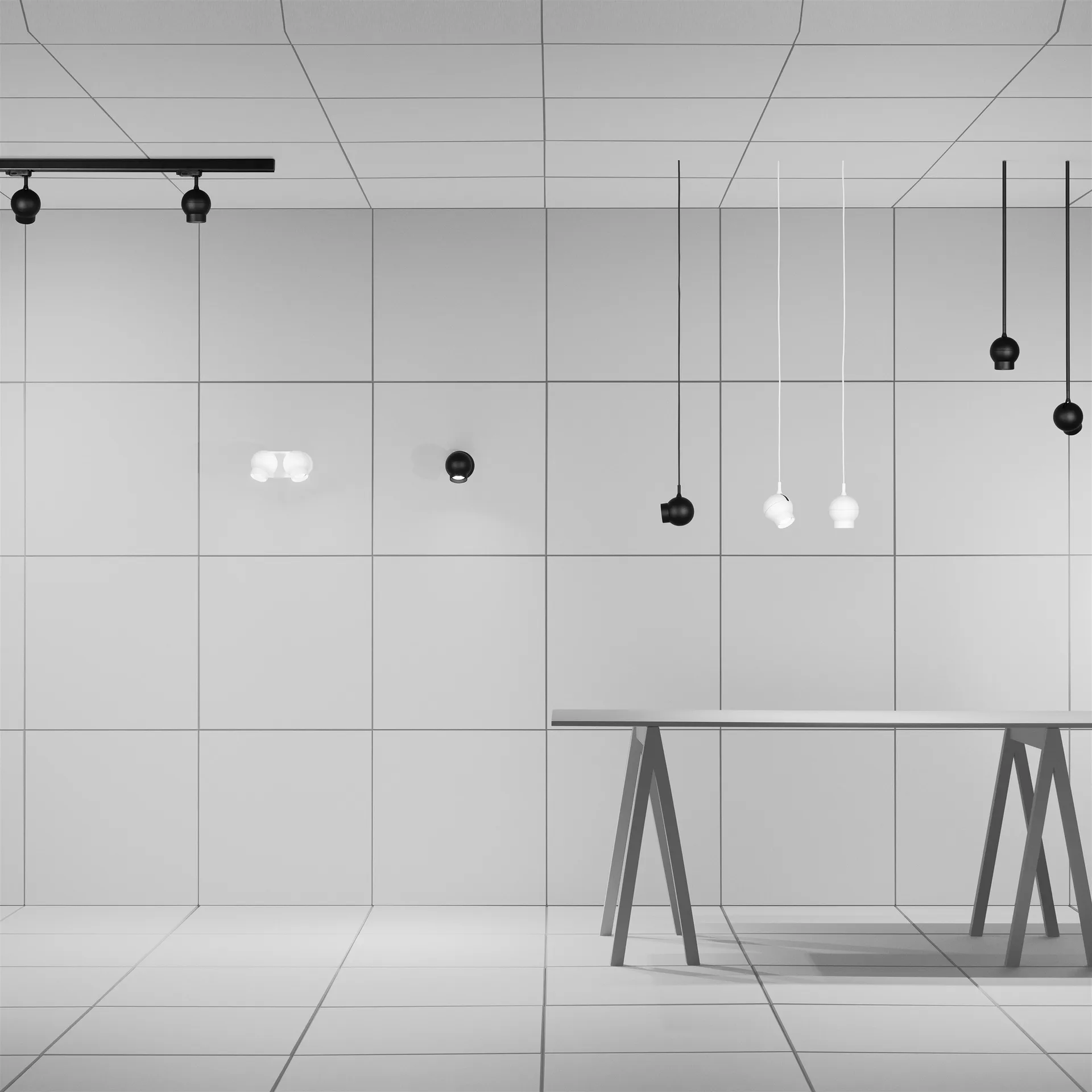 Applique murale Ogle mini, Noir Ateljé Lyktan