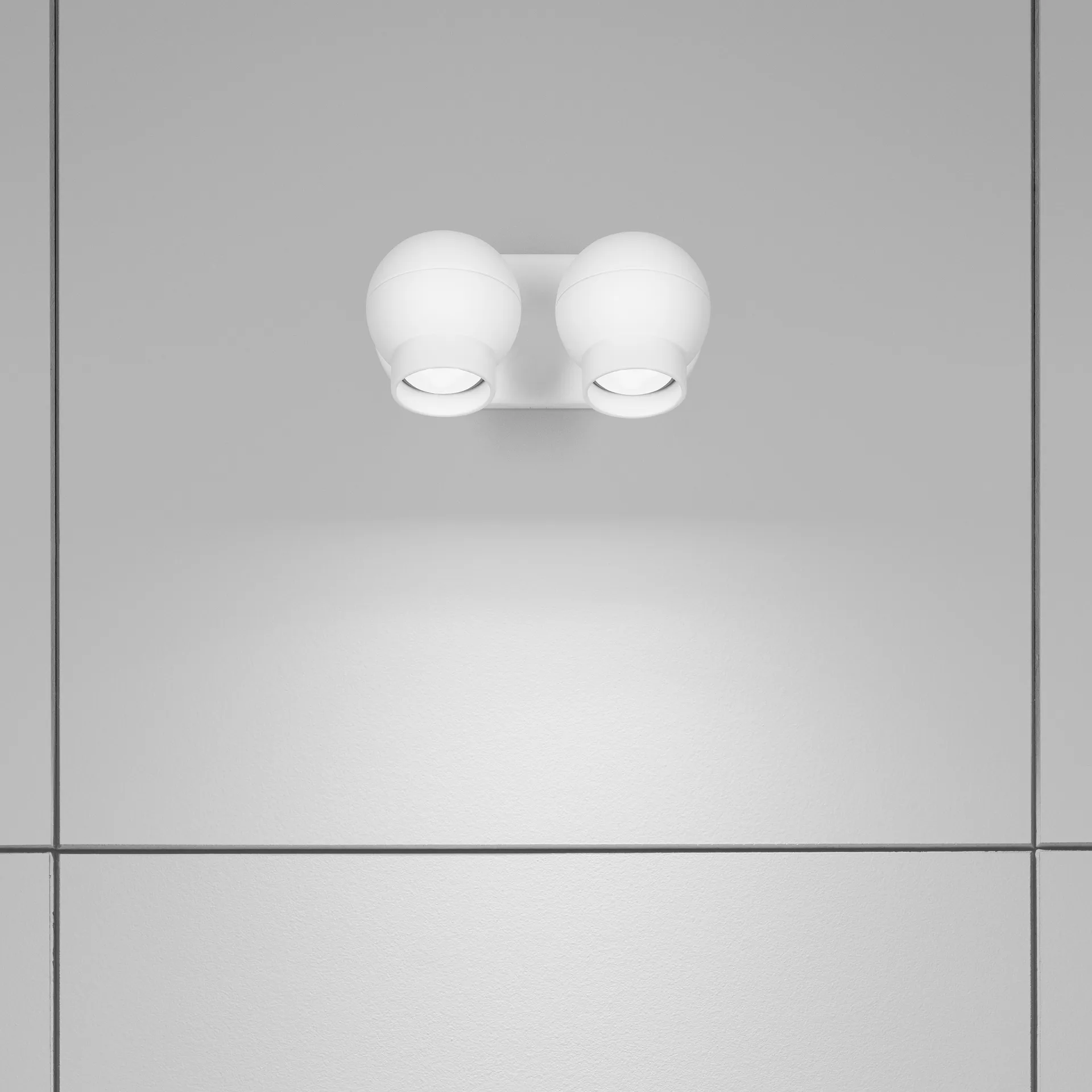 Applique murale Ogle mini twin, Blanc Ateljé Lyktan